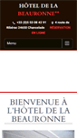 Mobile Screenshot of hotel-beauronne.com